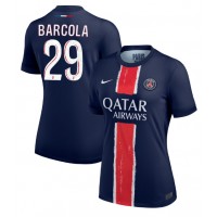 Paris Saint-Germain Bradley Barcola #29 Hemmatröja Kvinnor 2024-25 Korta ärmar